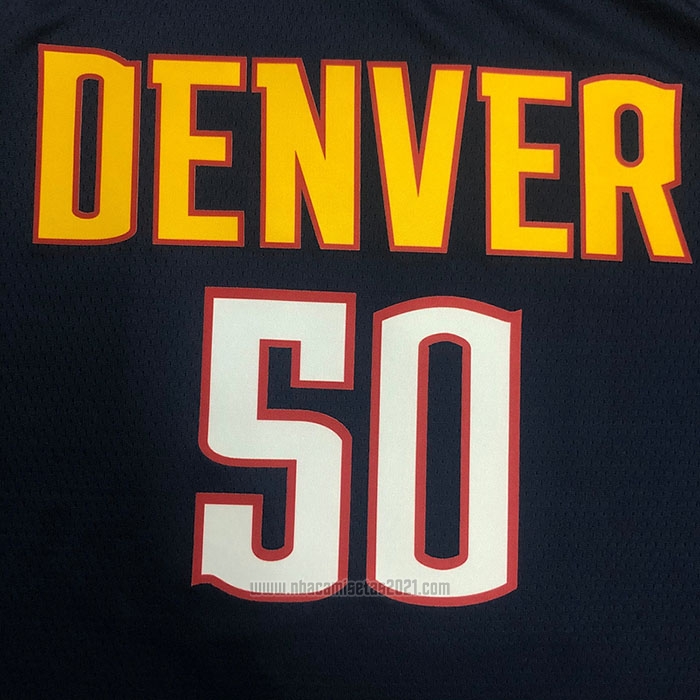 Camiseta Denver Nuggets Aaron Gordon #50 Icon 2021 Azul